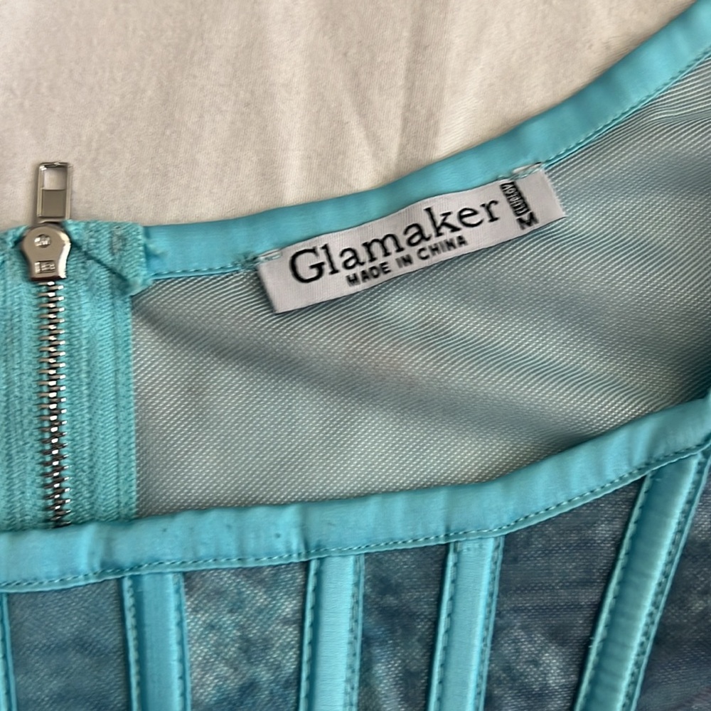 Boutique Sheer Corset Crop Top size Medium NWOT - Picture 4 of 6